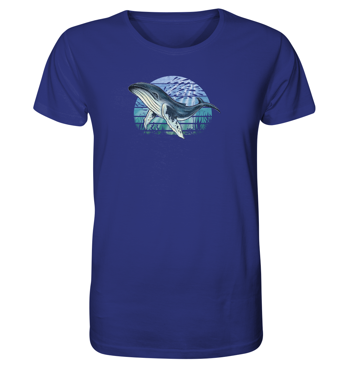 Retro Unterwasser Buckelwal - Organic Shirt