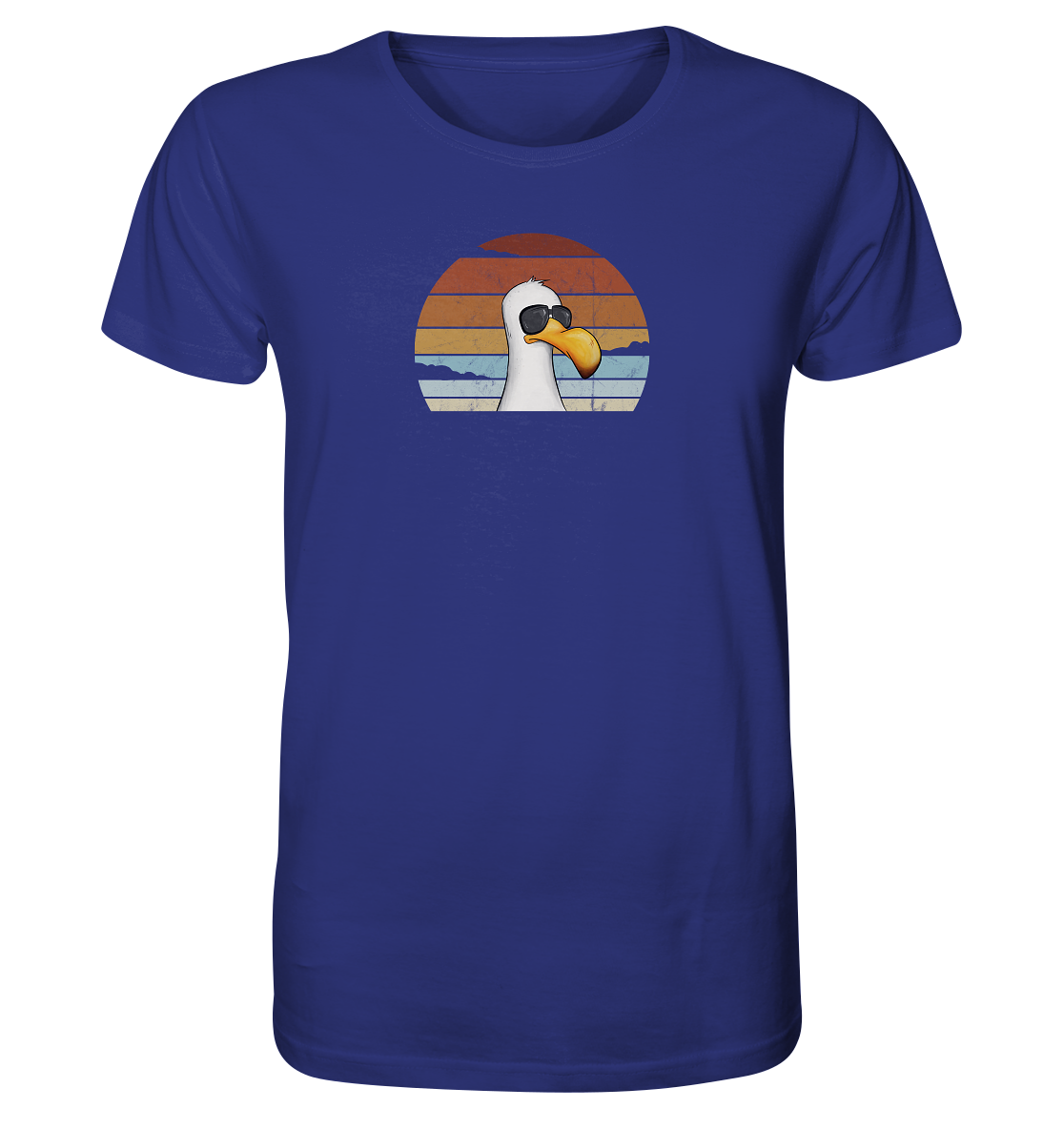 Cool lässige Retro Möwe - Organic Shirt