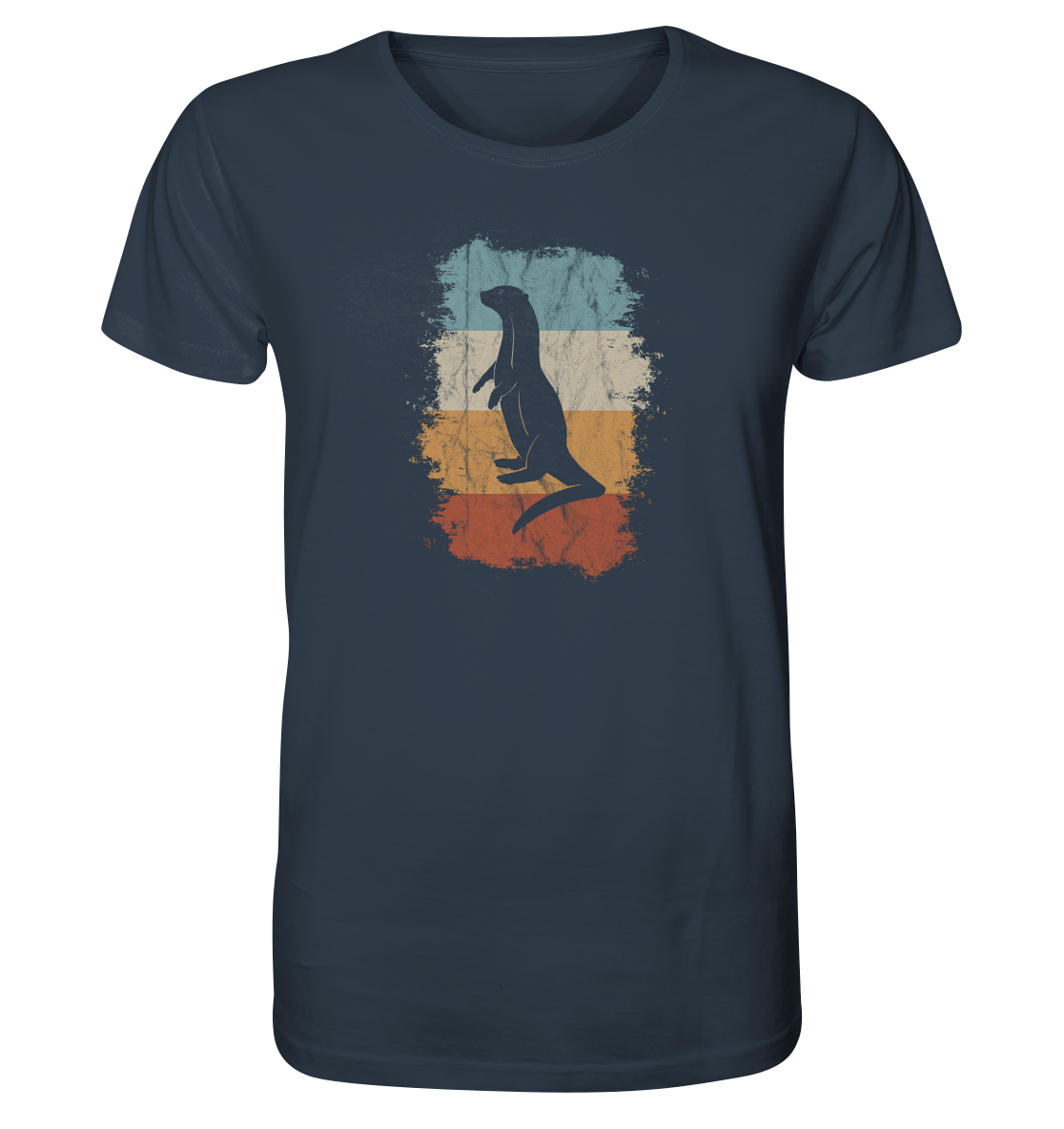 Retro Otter Fischotter Silhouette - Organic Shirt