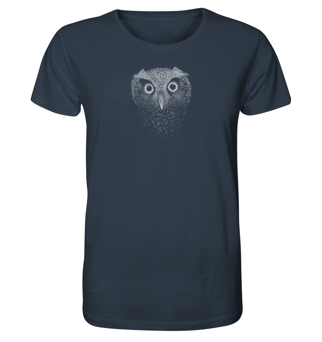 Eule Kritzelkunst Illustration - Organic Shirt