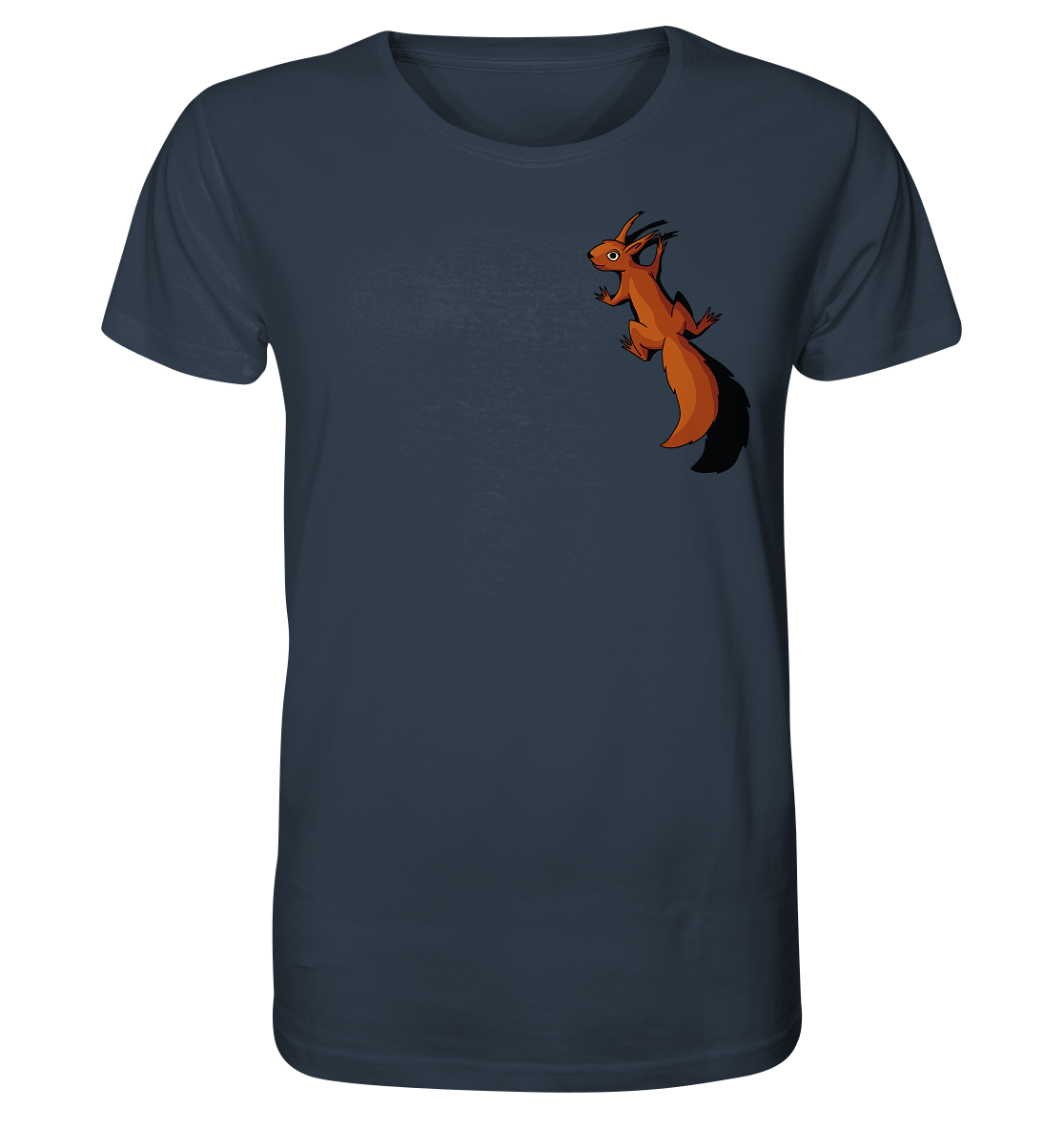 Süßes Eichhörnchen klettert - Organic Shirt