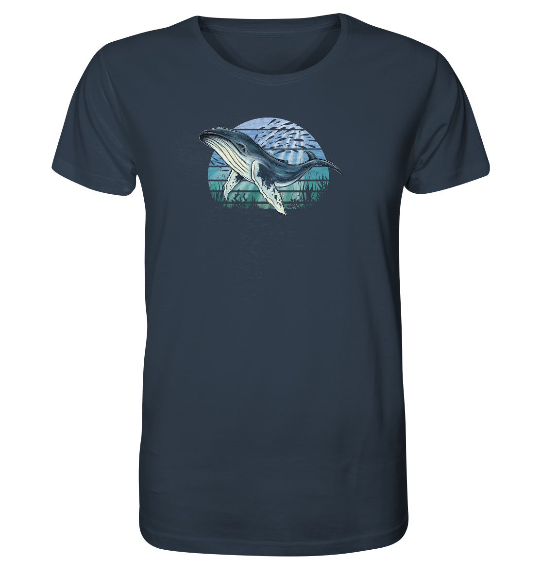 Retro Unterwasser Buckelwal - Organic Shirt