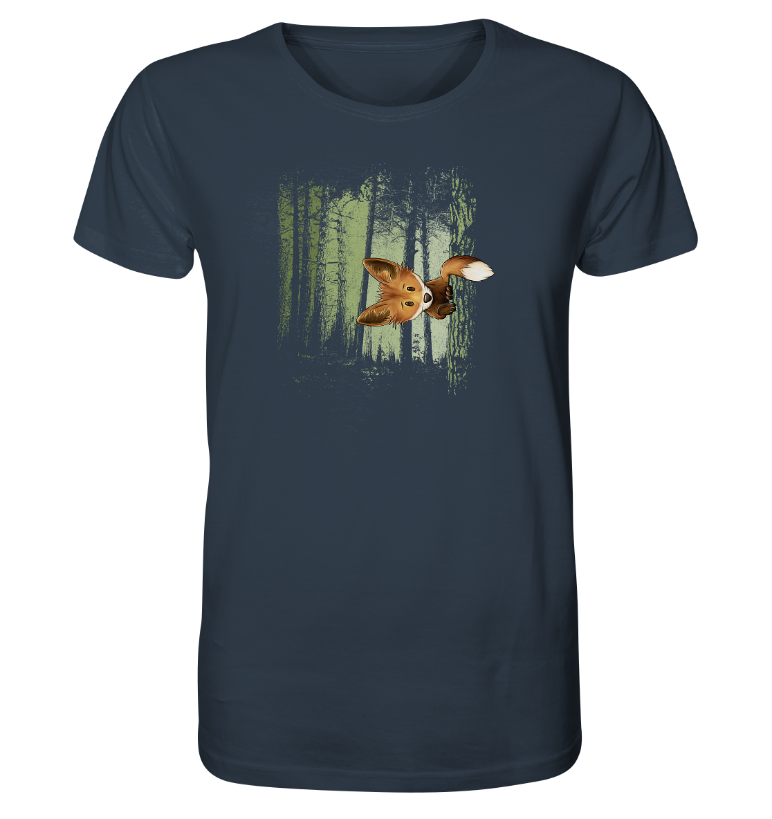 Fuchs im Zwielicht-Wald - Organic Shirt