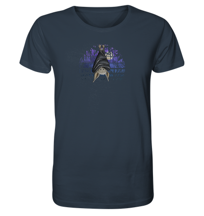 Fledermaus in blauer Nacht - Organic Shirt