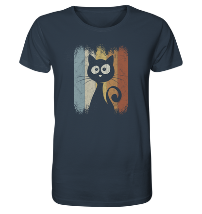 Retro Katze Silhouette - Organic Shirt