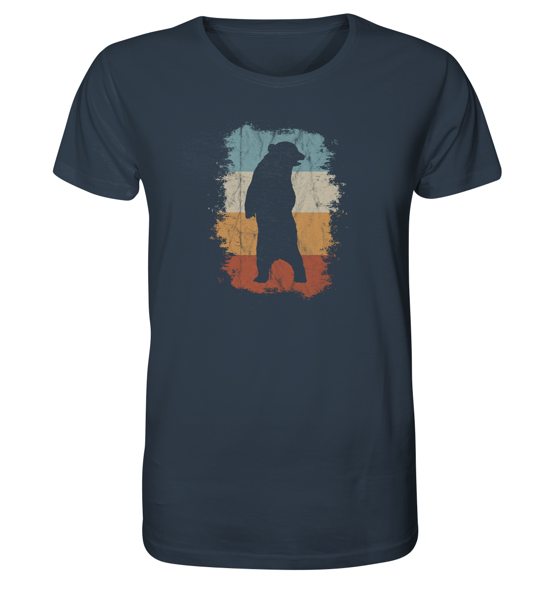 Retro Bären-Silhouette - Organic Shirt