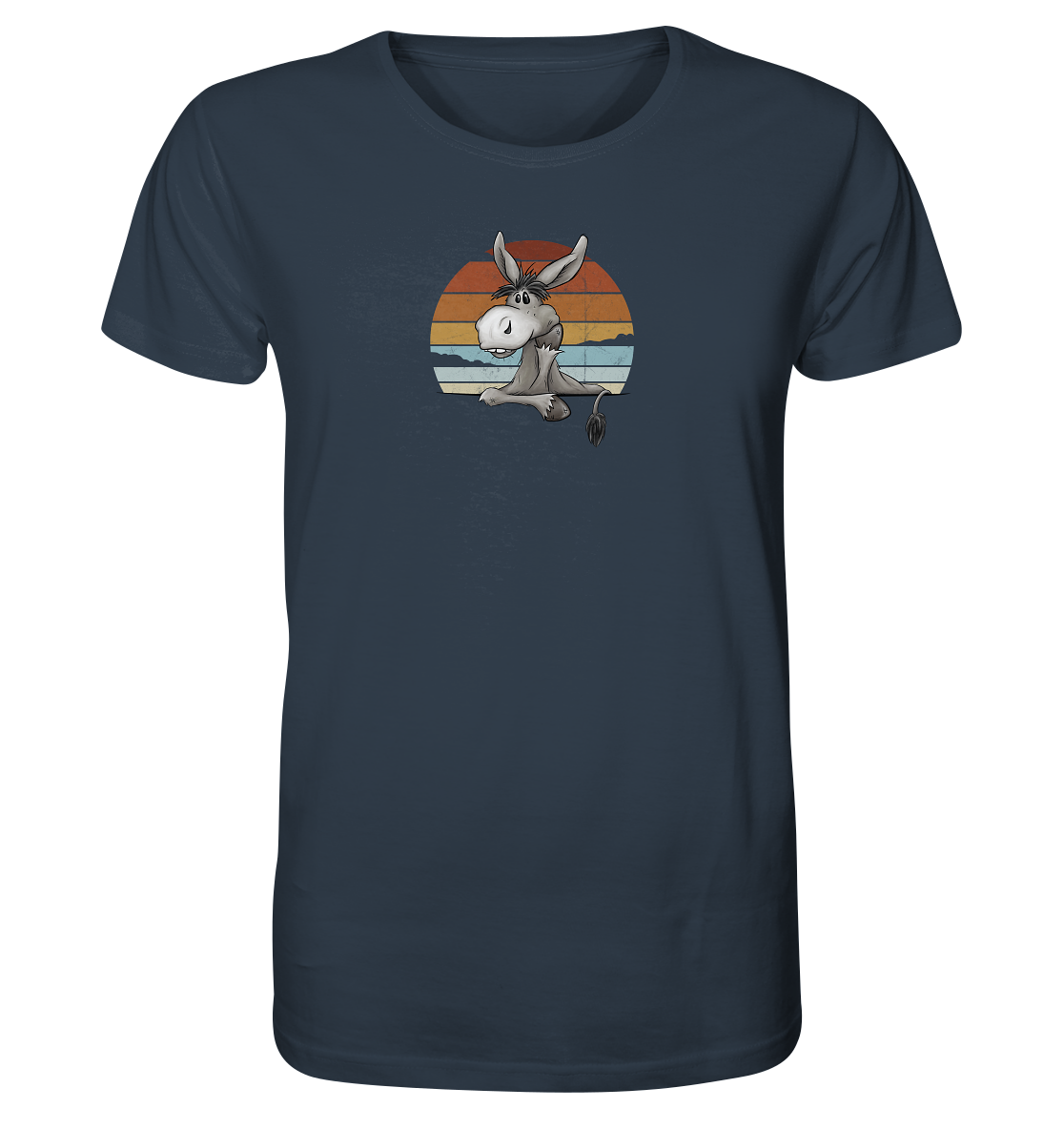 Lässiges Maultier Retro Esel - Organic Shirt