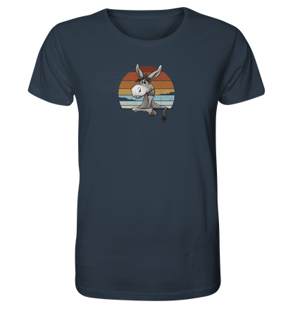 Lässiges Maultier Retro Esel - Organic Shirt