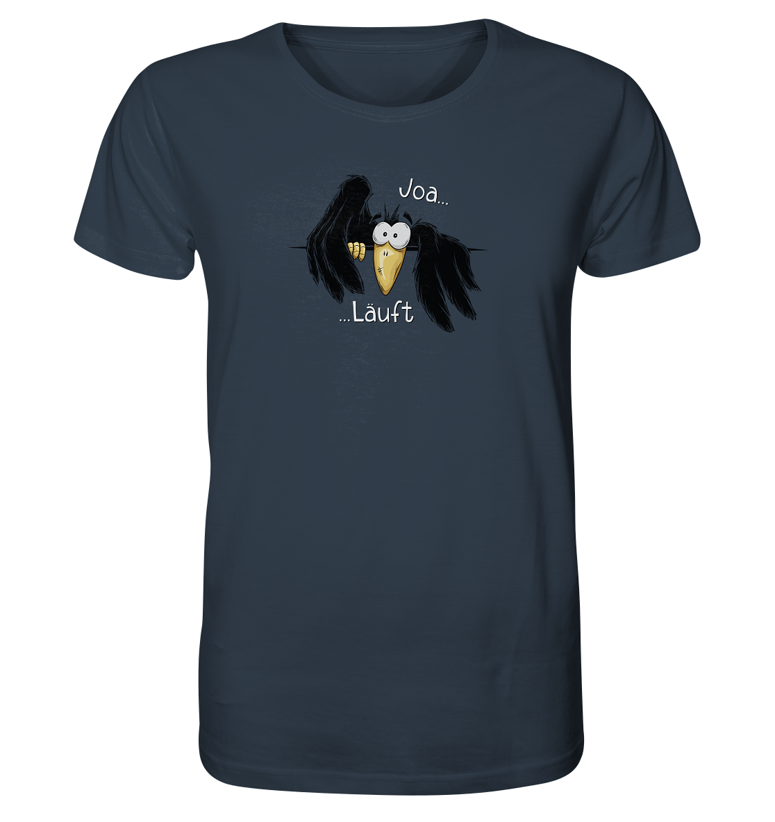 Joa Läuft Krähe gechillter Rabe - Organic Shirt