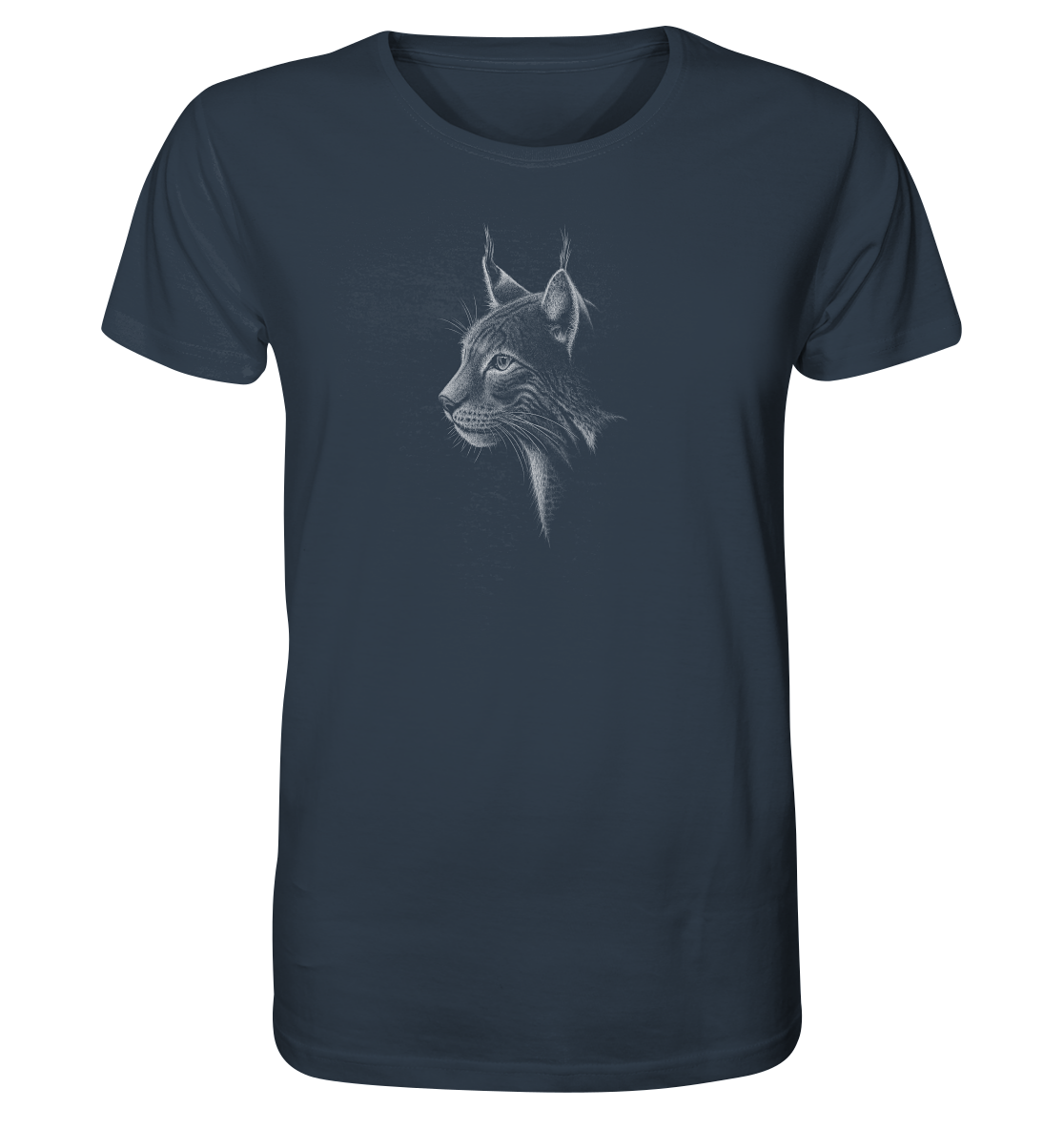 Luchs Kritzelkunst Wildkatze Illustration - Organic Shirt
