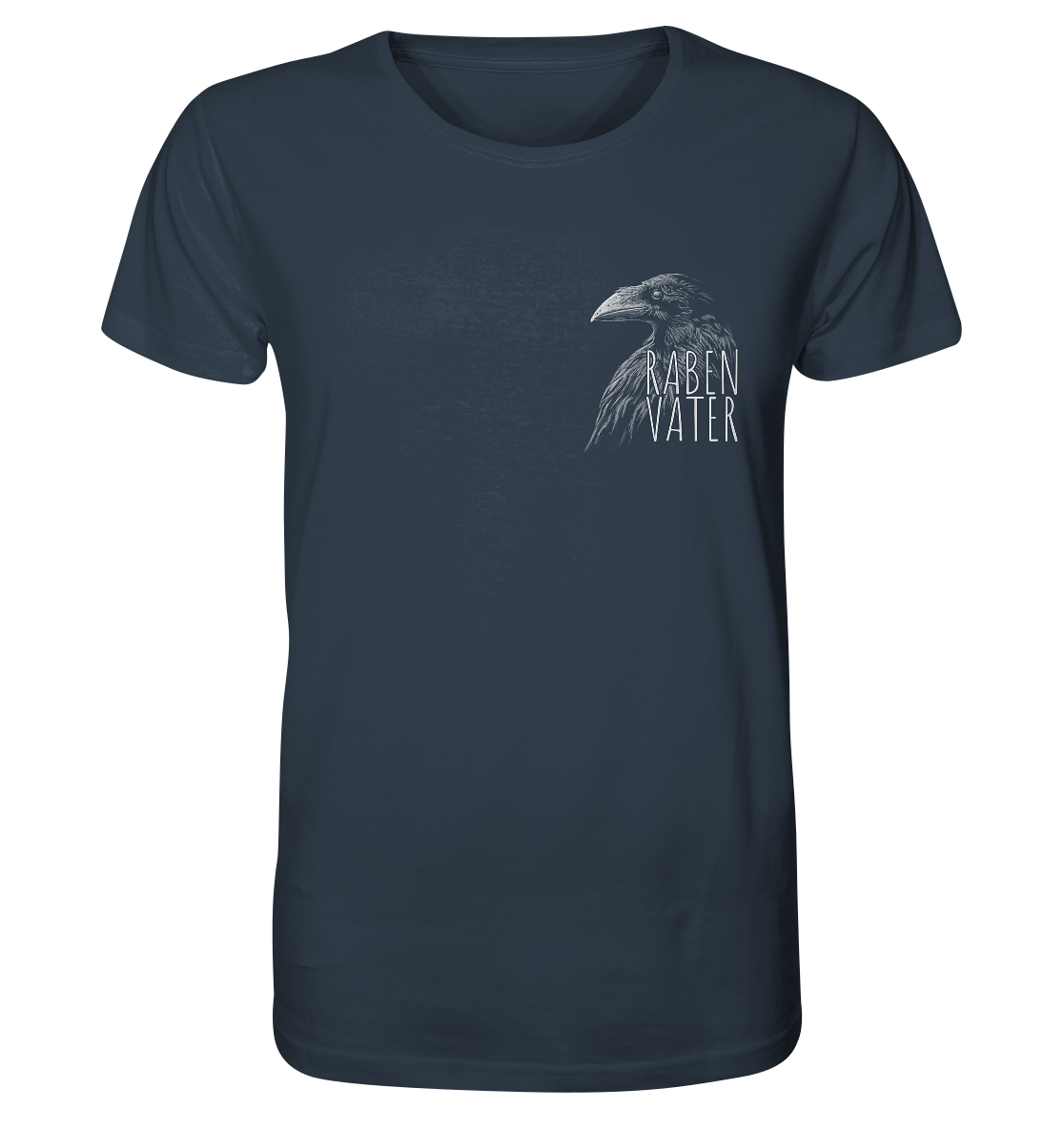 Rabenvater schwarzer Rabe Krähe - Organic Shirt