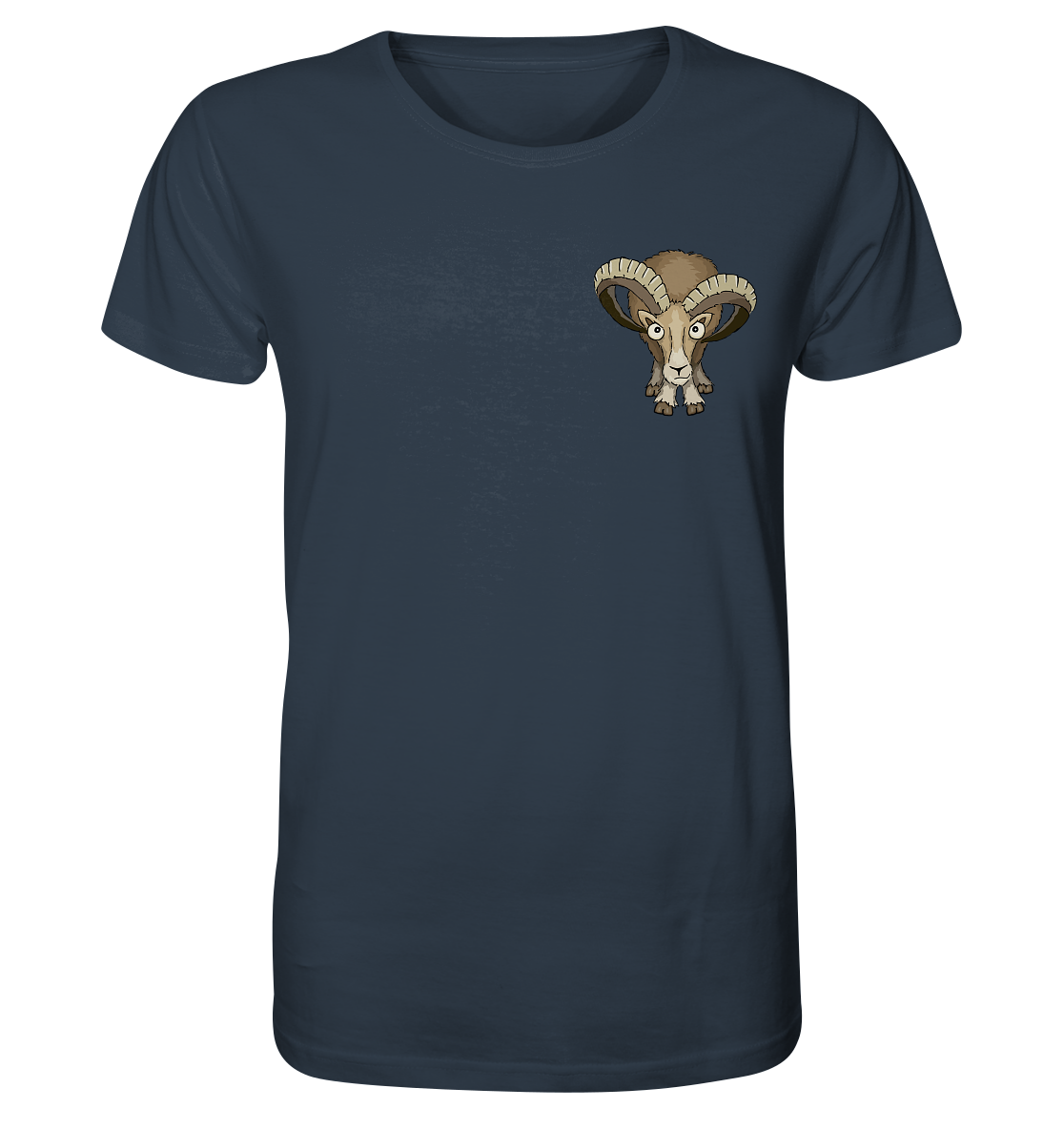 Bockiges Mufflon Widder Schafbock - Organic Shirt