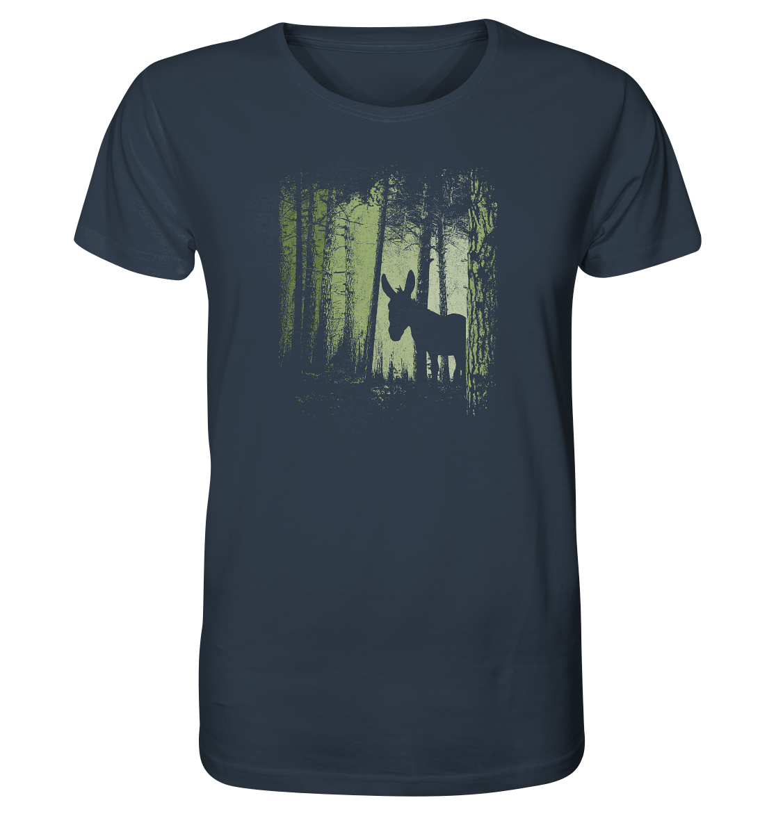 Esel im Zwielicht-Wald - Organic Shirt