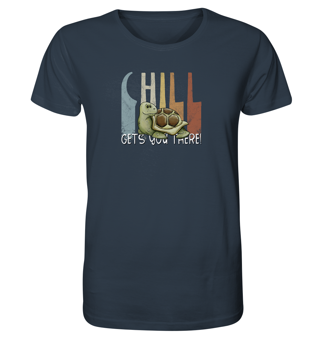 Gechillt gemütliche Schildkröte - Organic Shirt