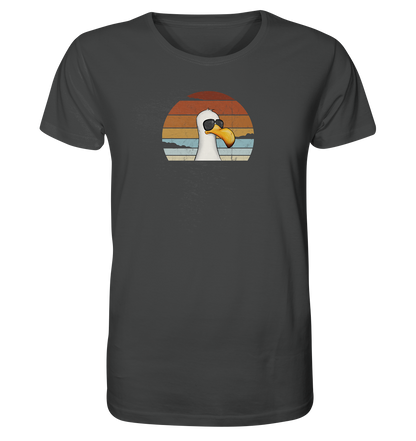 Cool lässige Retro Möwe - Organic Shirt