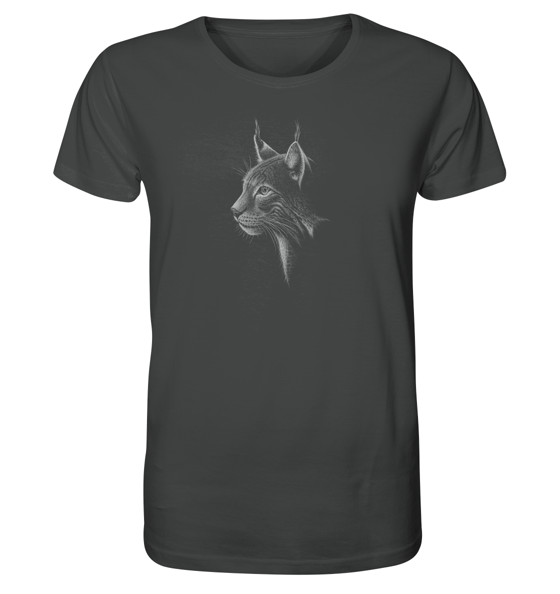 Luchs Kritzelkunst Wildkatze Illustration - Organic Shirt