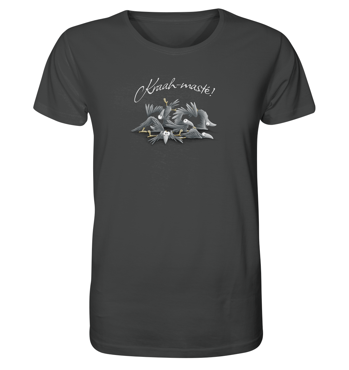 Kraah-masté! Yoga Raben Krähen - Organic Shirt