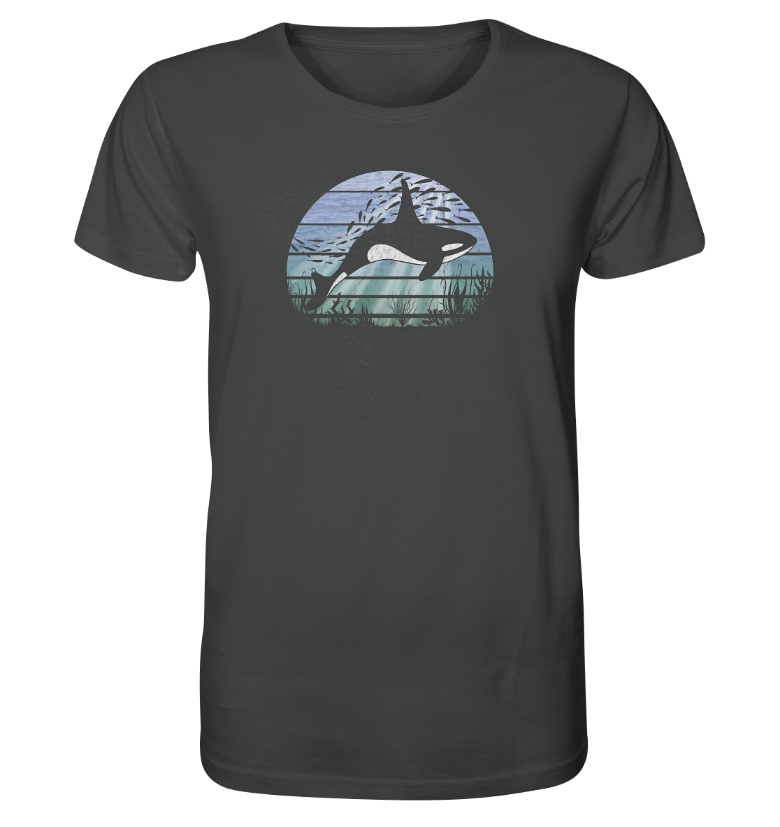 Retro Tiefsee Schwertwal Orca - Organic Shirt