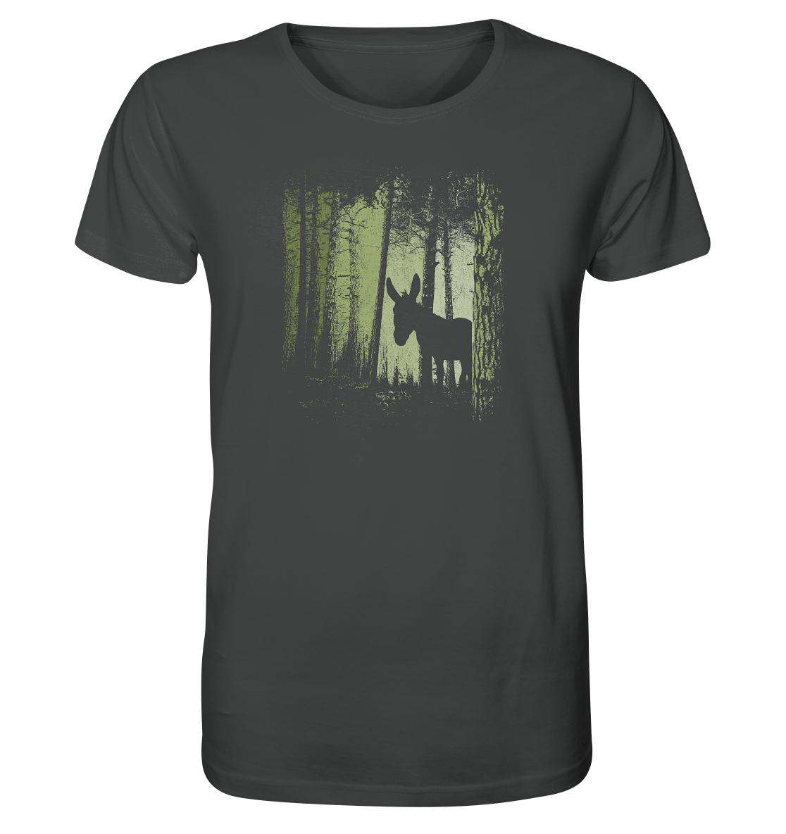Esel im Zwielicht-Wald - Organic Shirt