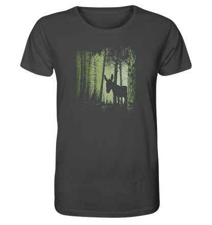 Esel im Zwielicht-Wald - Organic Shirt