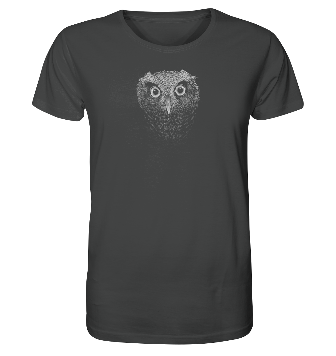 Eule Kritzelkunst Illustration - Organic Shirt