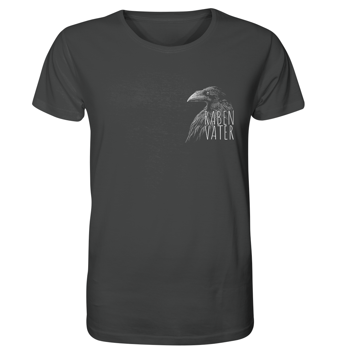 Rabenvater schwarzer Rabe Krähe - Organic Shirt