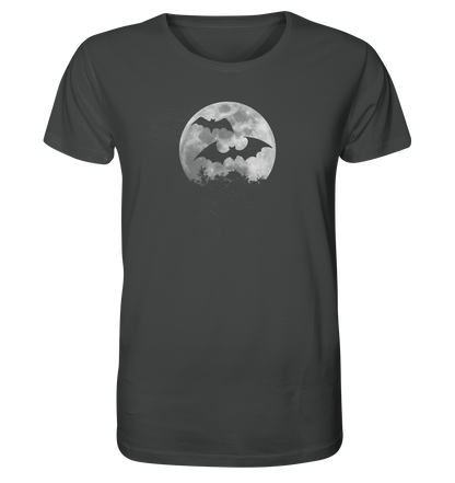 Fledermaus Silhouetten bei Vollmond - Organic Shirt