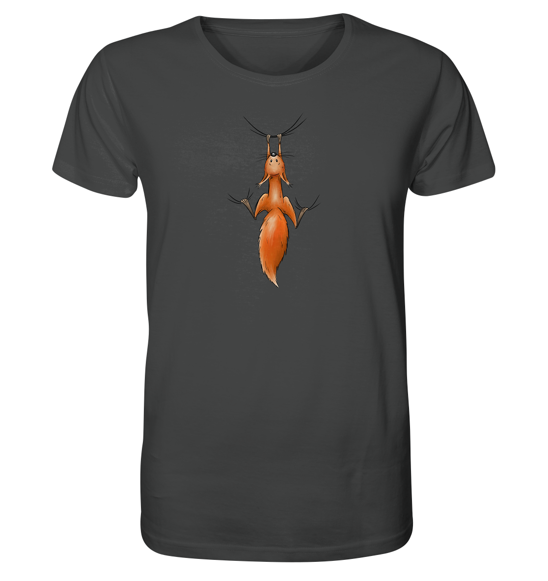 Rotes Eichhörnchen hängt ab - Organic Shirt
