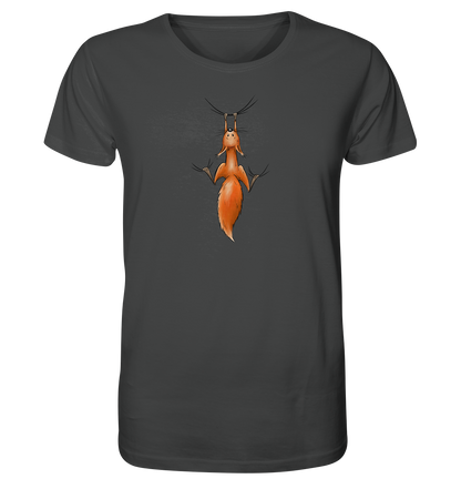 Rotes Eichhörnchen hängt ab - Organic Shirt