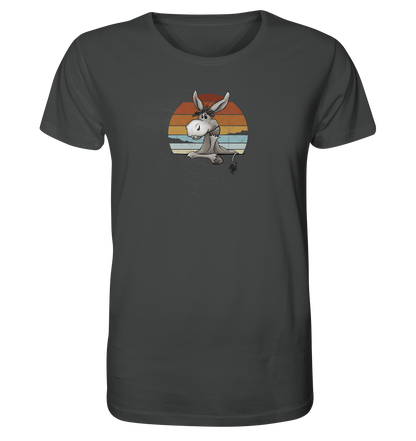 Lässiges Maultier Retro Esel - Organic Shirt