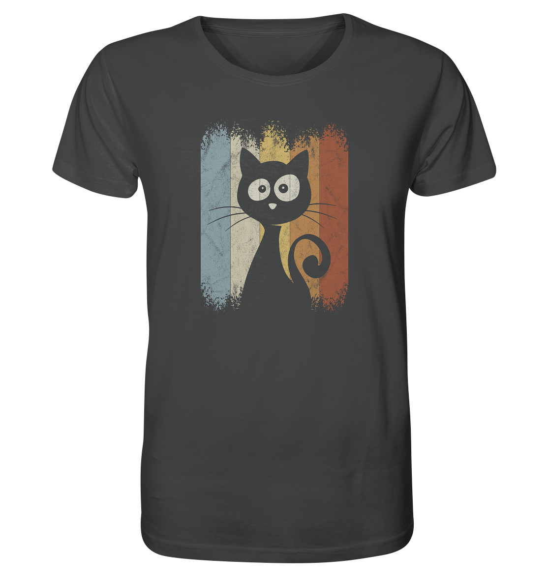 Retro Katze Silhouette - Organic Shirt