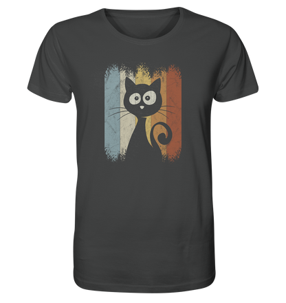 Retro Katze Silhouette - Organic Shirt