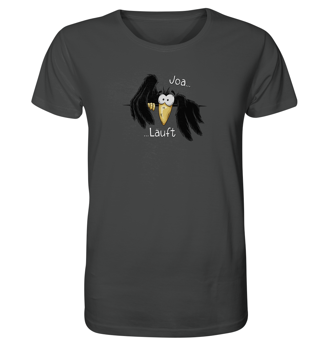 Joa Läuft Krähe gechillter Rabe - Organic Shirt