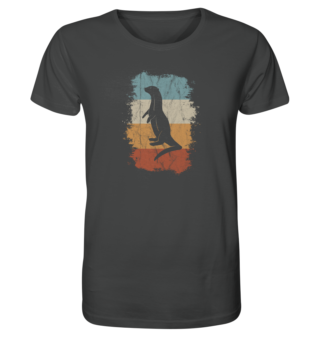 Retro Otter Fischotter Silhouette - Organic Shirt