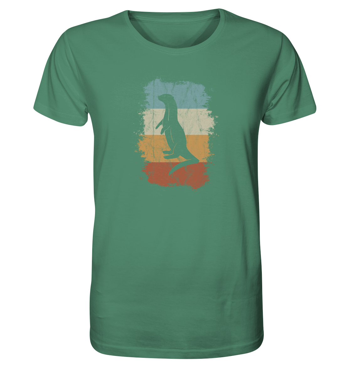 Retro Otter Fischotter Silhouette - Organic Shirt