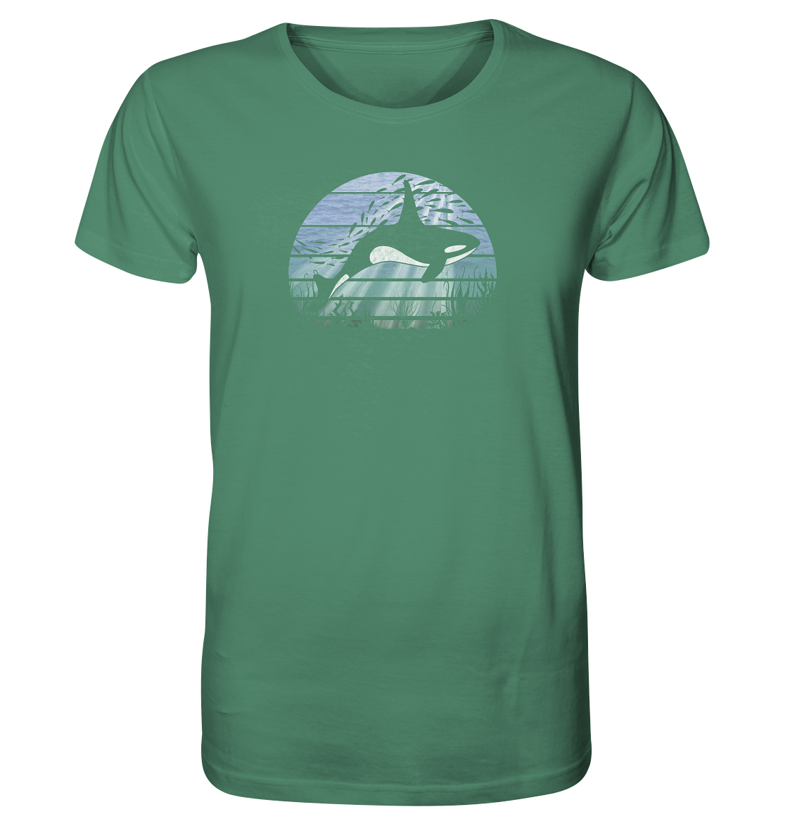Retro Tiefsee Schwertwal Orca - Organic Shirt
