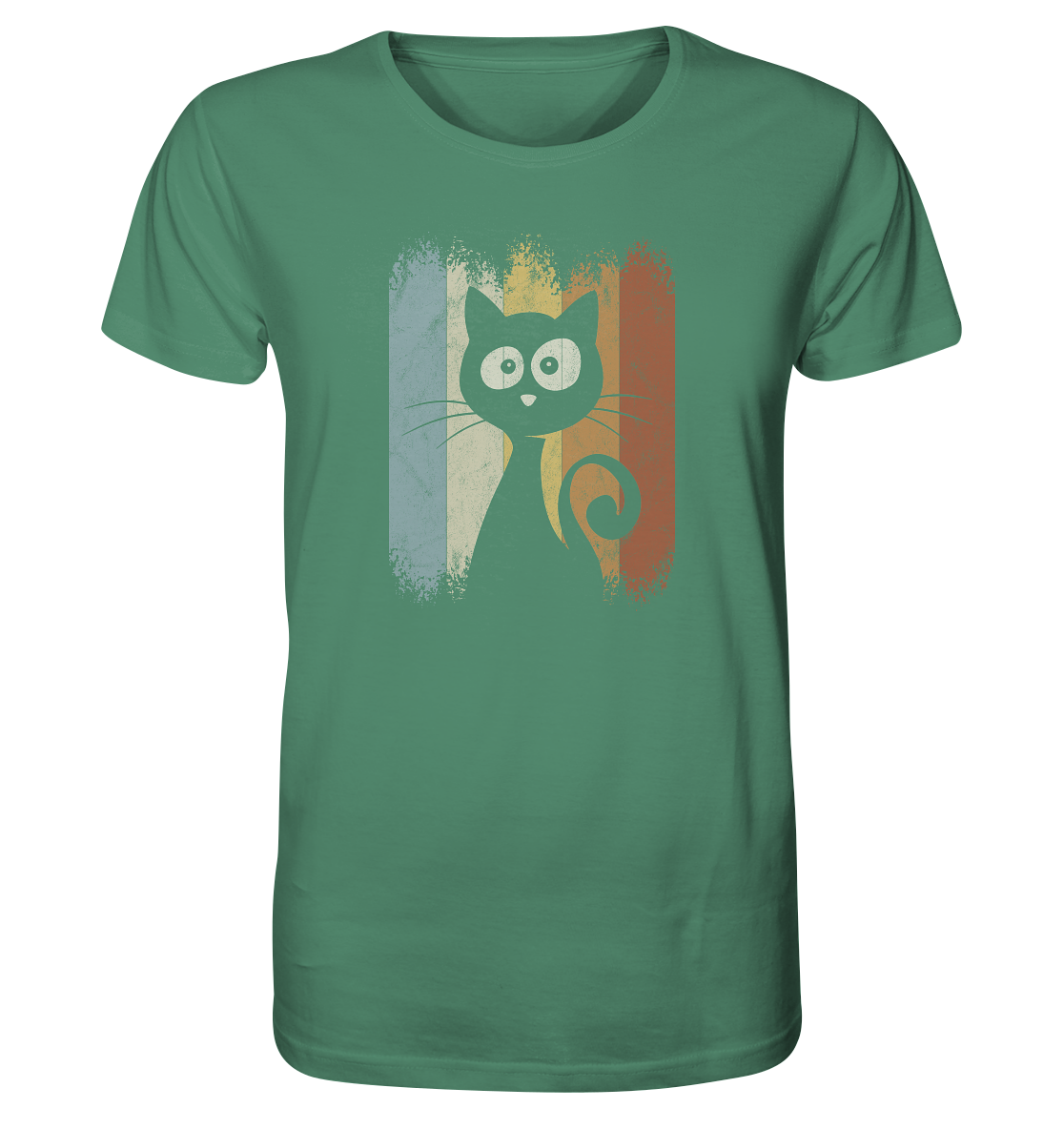 Retro Katze Silhouette - Organic Shirt