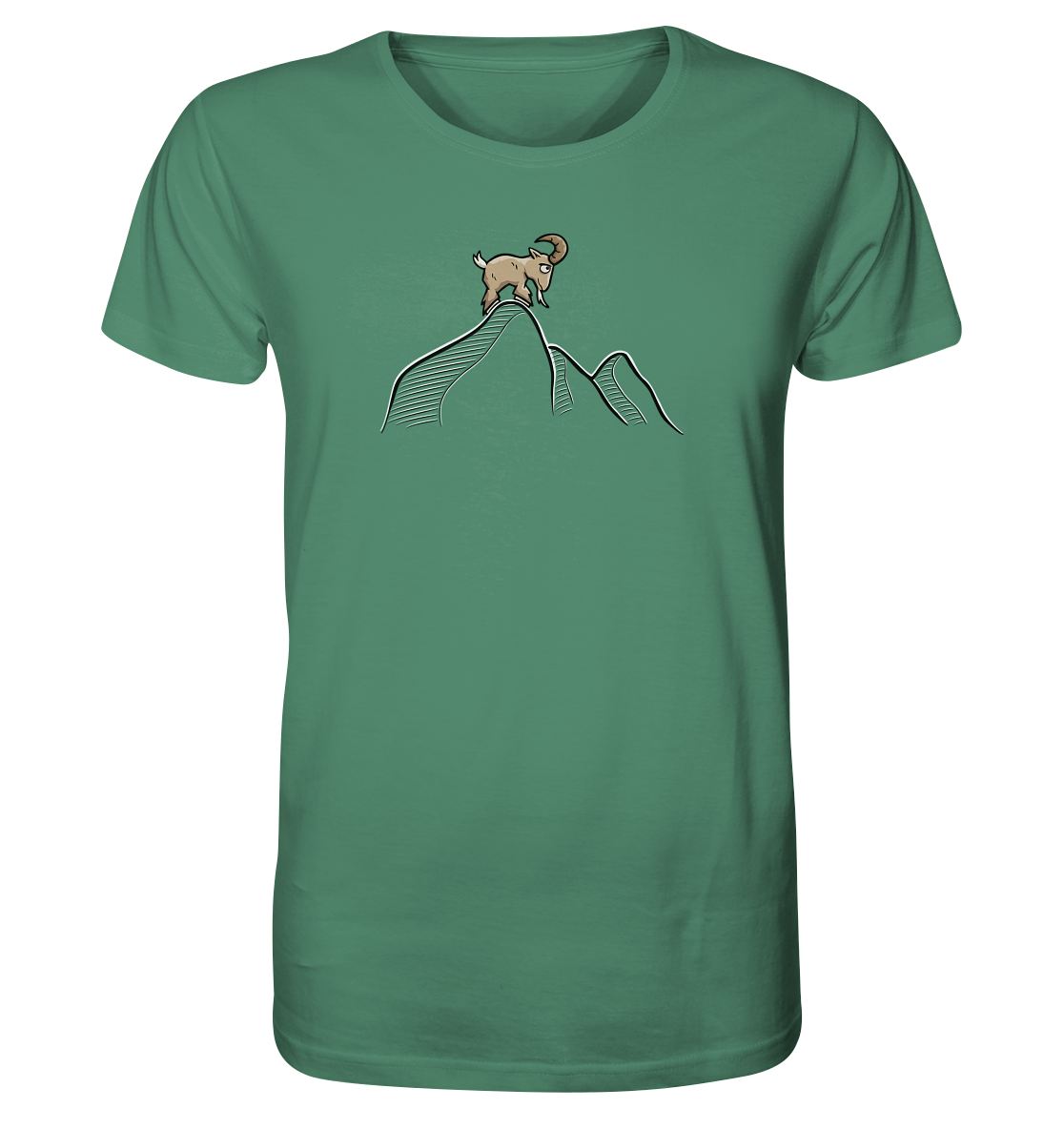 Ziegenbock in den Bergen - Organic Shirt
