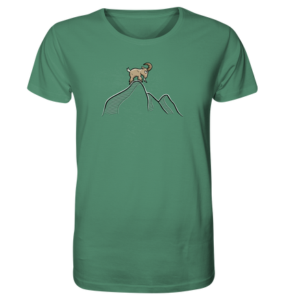 Ziegenbock in den Bergen - Organic Shirt