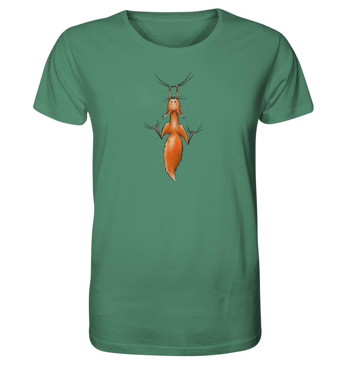 Rotes Eichhörnchen hängt ab - Organic Shirt