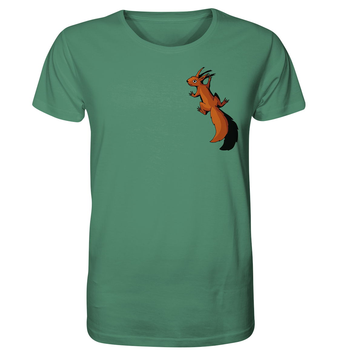 Süßes Eichhörnchen klettert - Organic Shirt