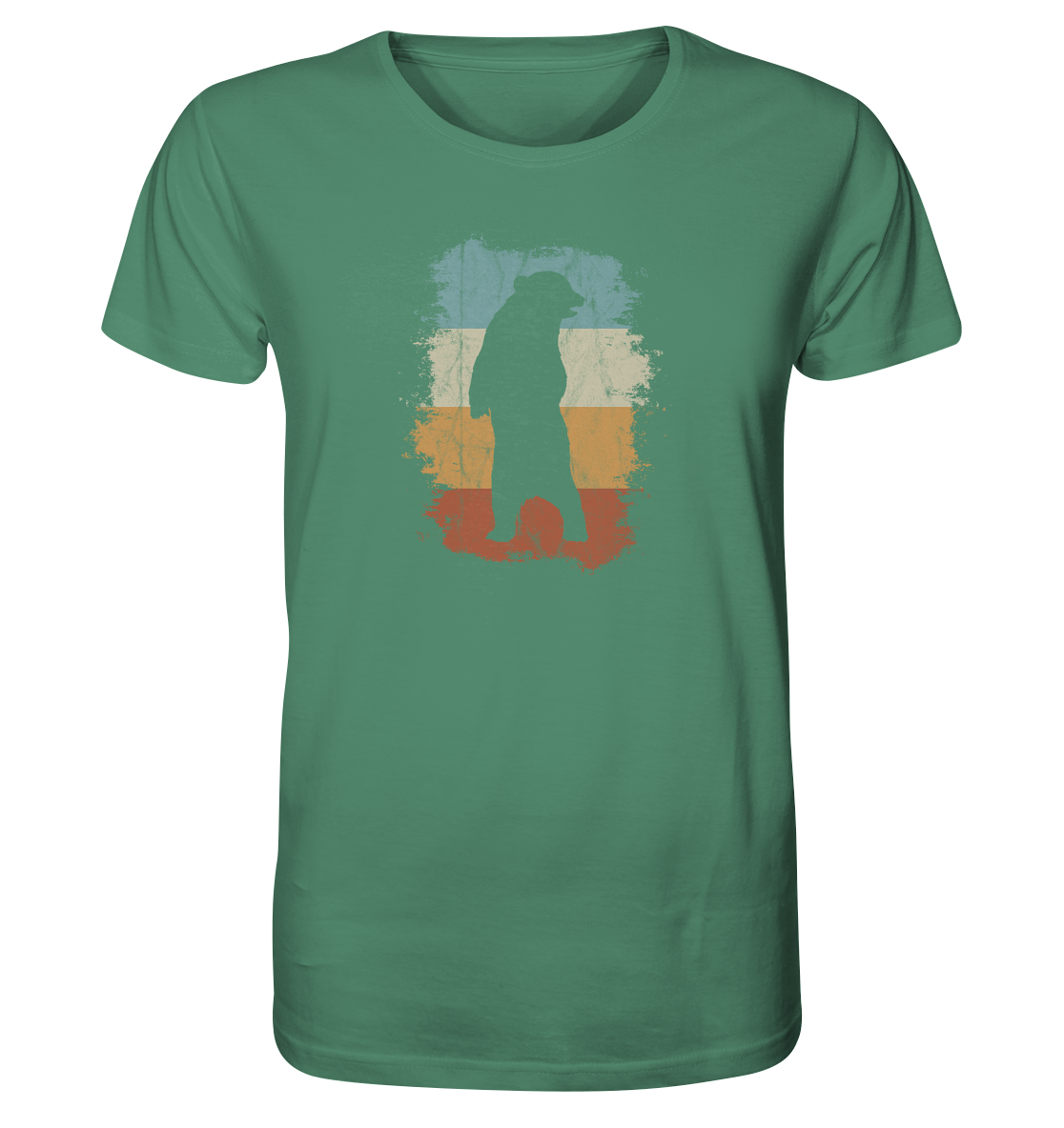 Retro Bären-Silhouette - Organic Shirt