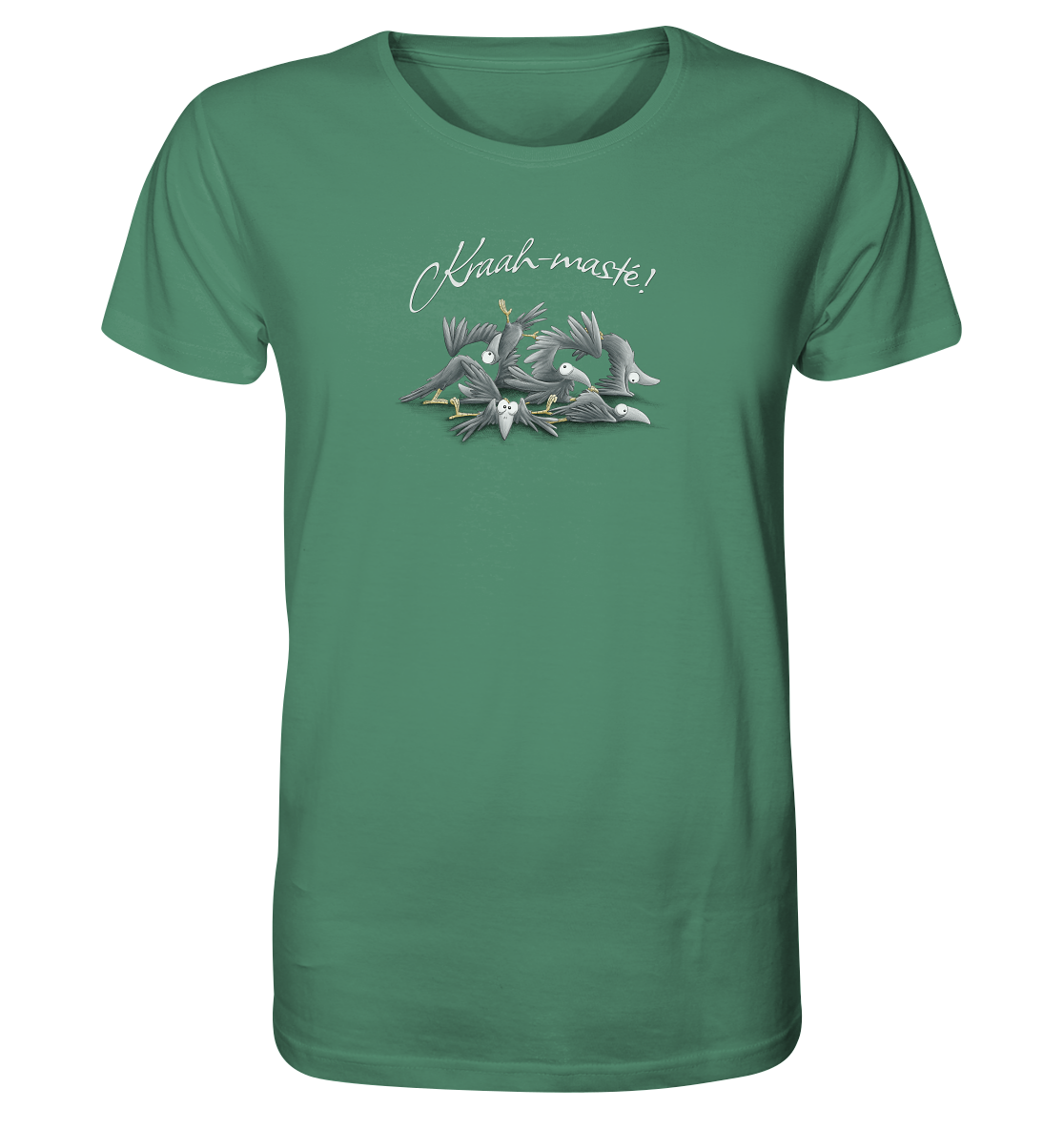 Kraah-masté! Yoga Raben Krähen - Organic Shirt