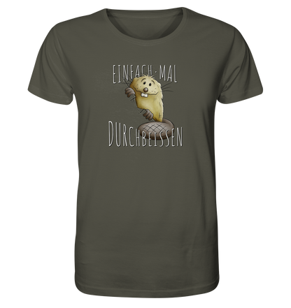 Einfach mal Durchbeissen Biber - Organic Shirt