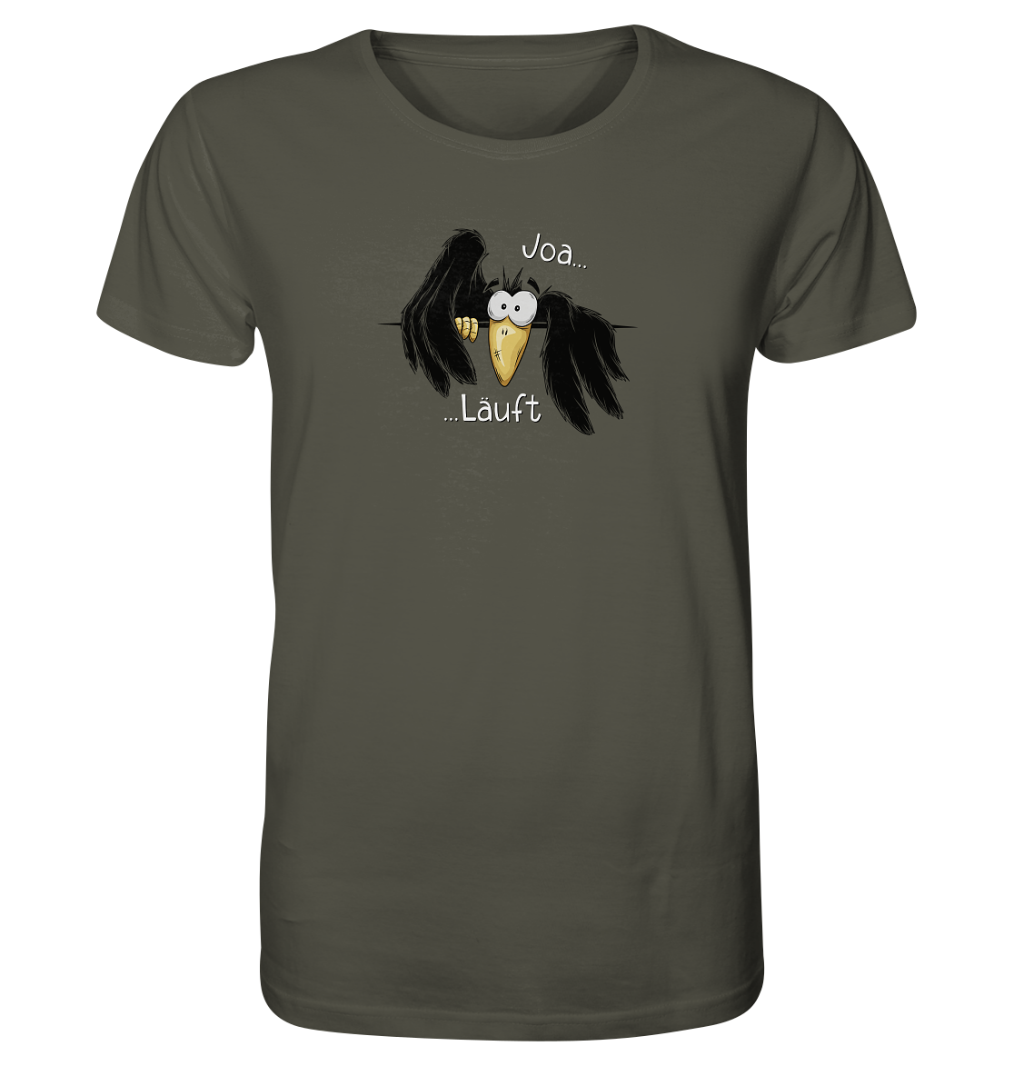 Joa Läuft Krähe gechillter Rabe - Organic Shirt