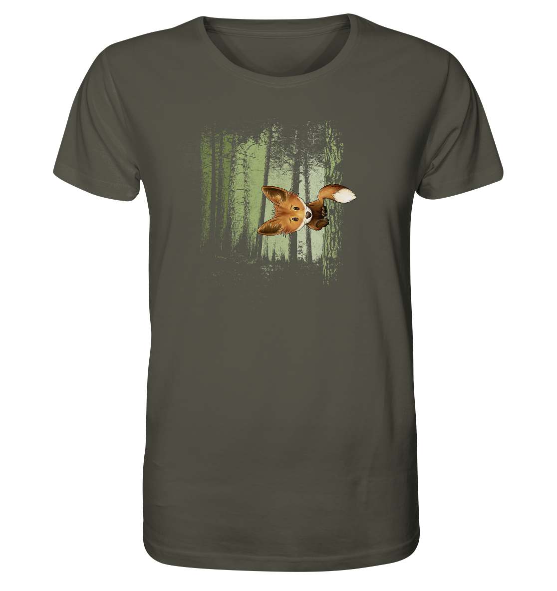Fuchs im Zwielicht-Wald - Organic Shirt