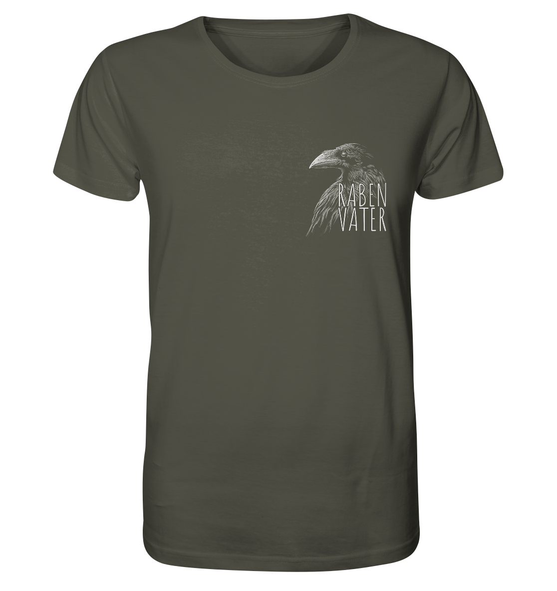 Rabenvater schwarzer Rabe Krähe - Organic Shirt