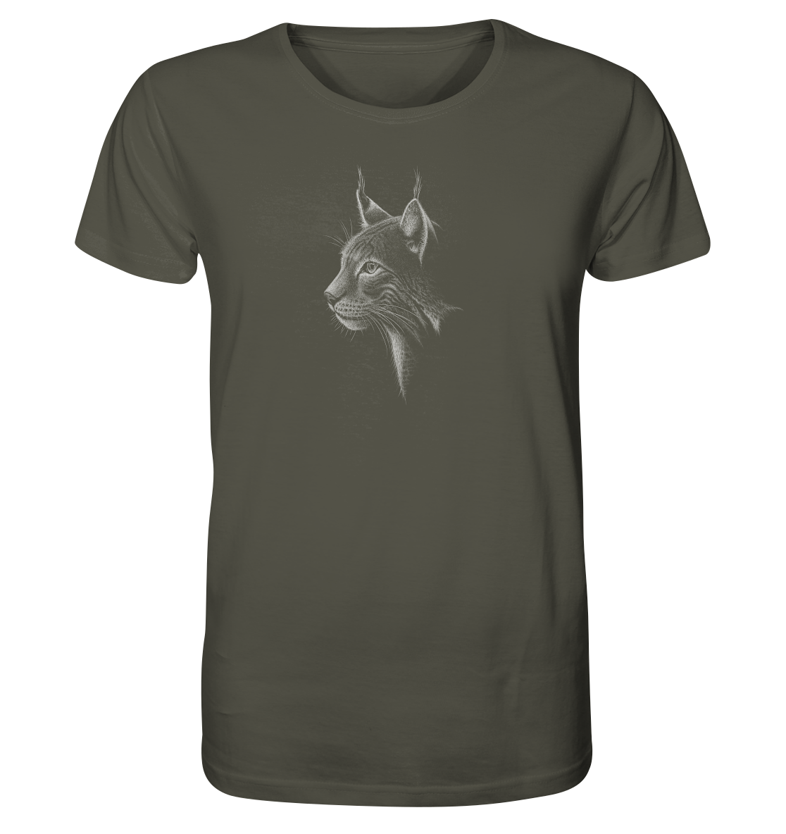 Luchs Kritzelkunst Wildkatze Illustration - Organic Shirt