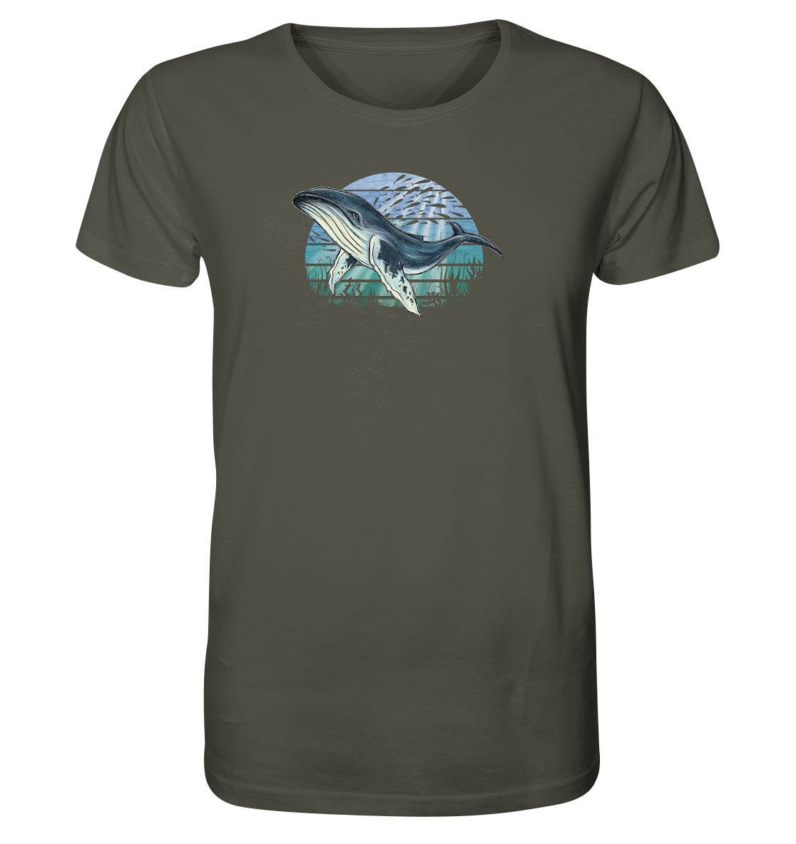 Retro Unterwasser Buckelwal - Organic Shirt