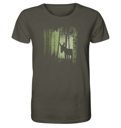 Esel im Zwielicht-Wald - Organic Shirt